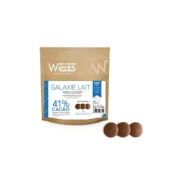Chocolat De Couverture*WEISS Chocolat au Lait 41% Galaxie 1 kg