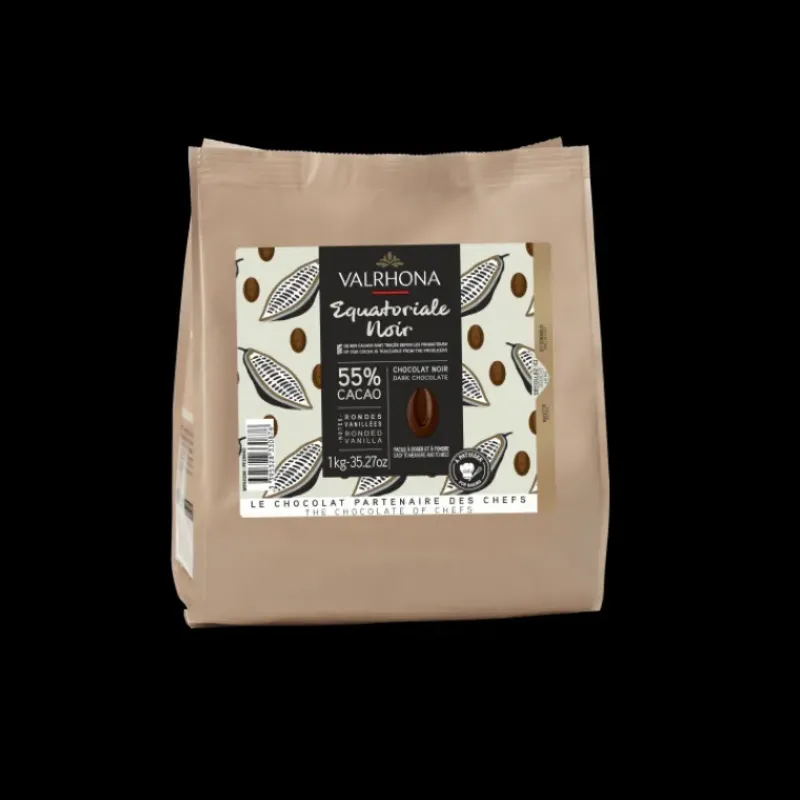 Chocolat De Couverture*VALRHONA Chocolat de Couverture Noir Equatoriale 55% 1kg