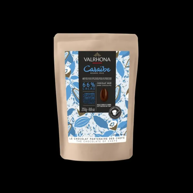 Chocolat De Couverture*VALRHONA Chocolat de Couverture Noir Caraïbes 66% 250g