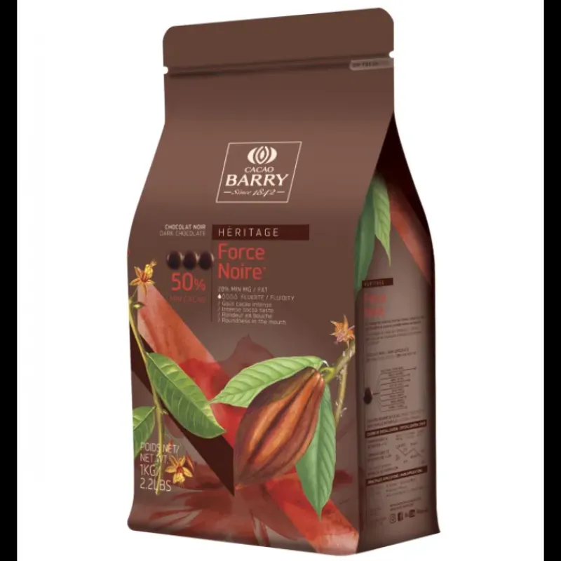 Chocolat De Couverture*BARRY Chocolat Force Noire 50% pistoles 5 kg