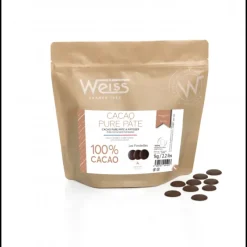 Chocolat De Couverture*WEISS Chocolat Noir Fondette 100% Cacao 1 Kg