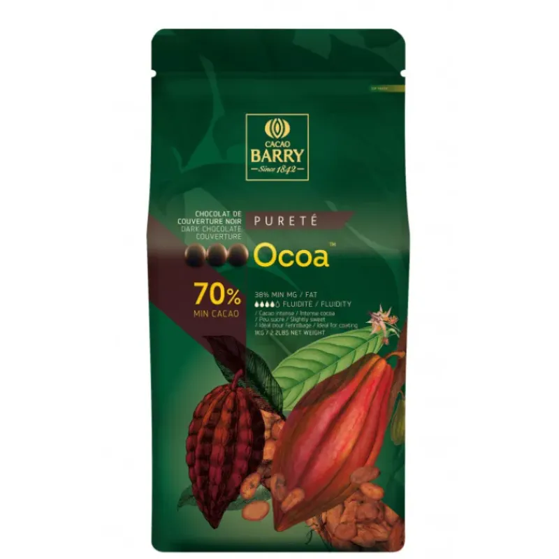 Chocolat De Couverture*BARRY Chocolat Noir Ocoa 70% 1 kg