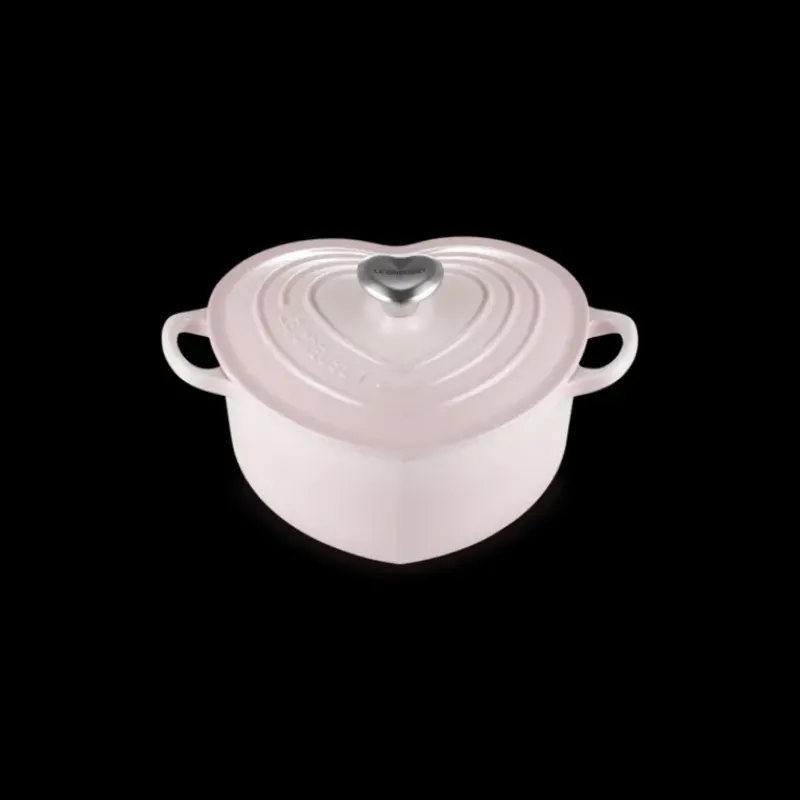 Cocotte En Fonte*LE CREUSET Cocotte en Fonte Cœur 20 cm Shell Pink