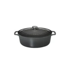 Cocotte En Fonte*CHASSEUR Cocotte en Fonte Ovale 31 cm Caviar