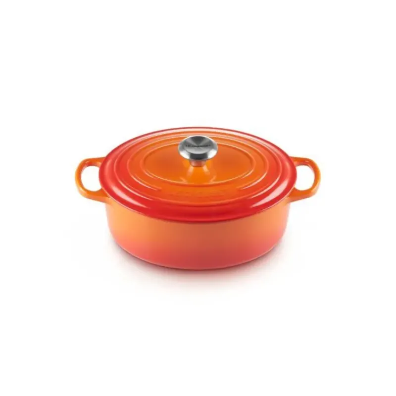 Cocotte En Fonte*LE CREUSET Cocotte en Fonte Ovale 27 cm Volcanique Signature