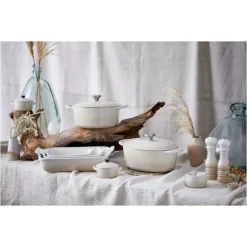 Cocotte En Fonte*LE CREUSET Cocotte en fonte Ovale 31 cm Meringue Signature
