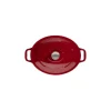 Cocotte En Fonte*CHASSEUR Cocotte en Fonte Ovale 25 cm Rouge