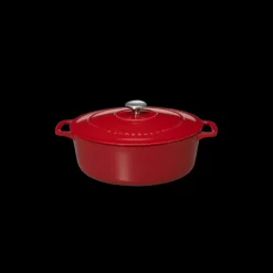 Cocotte En Fonte*CHASSEUR Cocotte en Fonte Ovale 25 cm Rouge