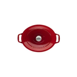 Cocotte En Fonte*CHASSEUR Cocotte en Fonte Ovale 35 cm Rubis