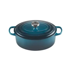 Cocotte En Fonte*LE CREUSET Cocotte en fonte Ovale 31 cm Deep Teal Signature