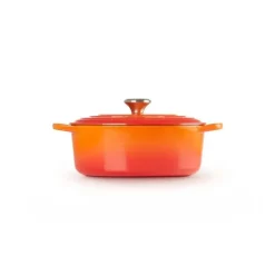 Cocotte En Fonte*LE CREUSET Cocotte en fonte Ovale 33 cm Volcanique Signature