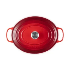 Cocotte En Fonte*LE CREUSET Cocotte en Fonte Ovale 33 cm Cerise Signature