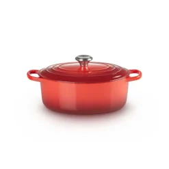 Cocotte En Fonte*LE CREUSET Cocotte en Fonte Ovale 31 cm Cerise Signature