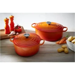Cocotte En Fonte*LE CREUSET Cocotte en Fonte Ovale 29 cm Volcanique Signature