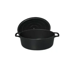 Cocotte En Fonte*CHASSEUR Cocotte en Fonte Ovale 31 cm Noir Mat