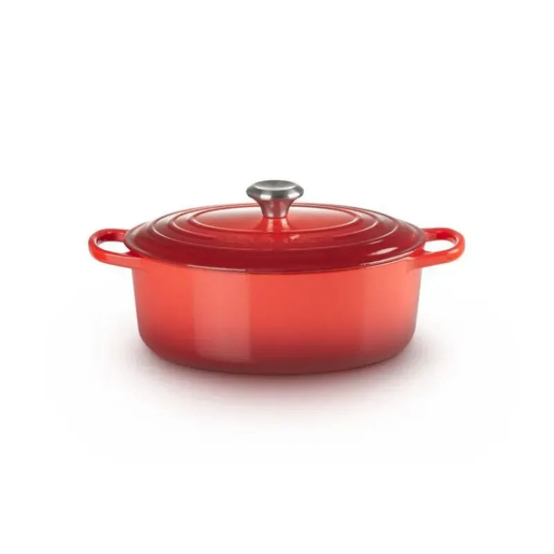 Cocotte En Fonte*LE CREUSET Cocotte en Fonte Ovale 27 cm Cerise Signature