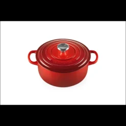 Cocotte En Fonte*LE CREUSET Cocotte en Fonte Ronde 20 cm Cerise Signature