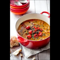 Cocotte En Fonte*LE CREUSET Cocotte en Fonte Ronde 20 cm Cerise Signature