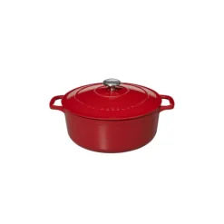 Cocotte En Fonte*CHASSEUR Cocotte en Fonte Ronde 20 cm Rouge
