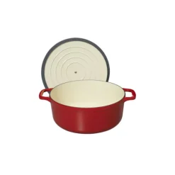 Cocotte En Fonte*CHASSEUR Cocotte en Fonte Ronde 20 cm Rouge
