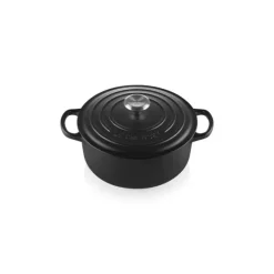 Cocotte En Fonte*LE CREUSET Cocotte en Fonte Ronde 18 cm Noir mat Signature