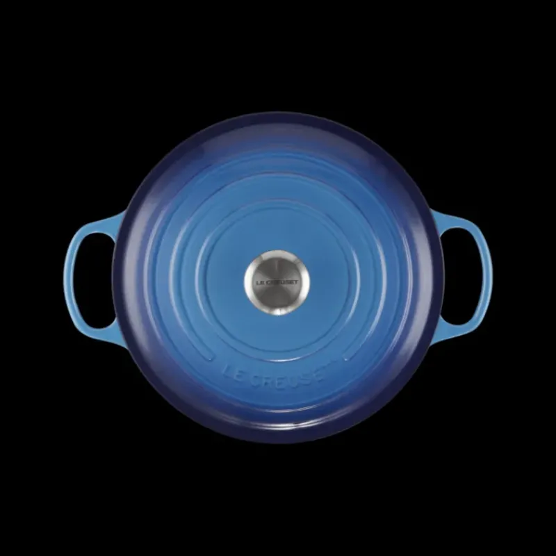Cocotte En Fonte*LE CREUSET Cocotte en Fonte Ronde 28 cm Signature Azur