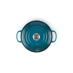 Cocotte En Fonte*LE CREUSET Cocotte en Fonte Ronde 20 cm Deep Teal Signature