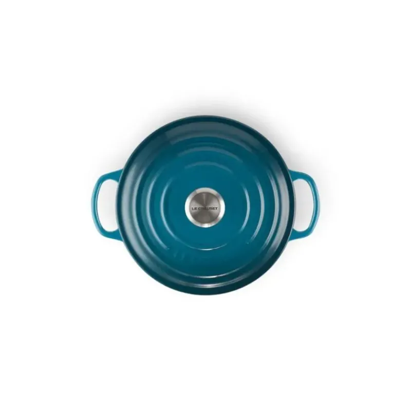 Cocotte En Fonte*LE CREUSET Cocotte en Fonte Ronde 20 cm Deep Teal Signature