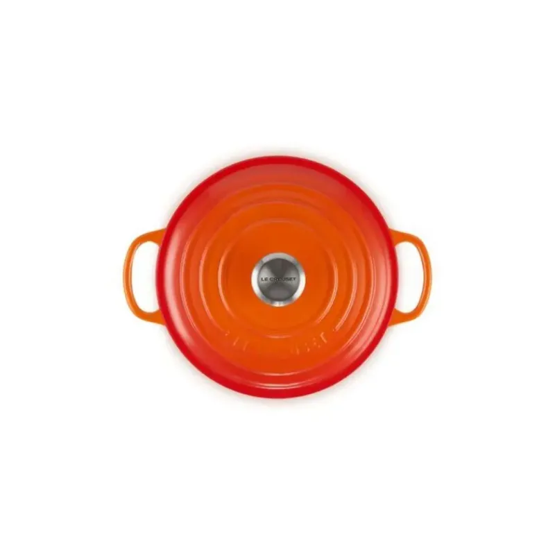 Cocotte En Fonte*LE CREUSET Cocotte en fonte Ronde 24 cm Volcanique Signature