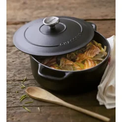 Cocotte En Fonte*CHASSEUR Cocotte en Fonte Ronde 32 cm Noir Mat