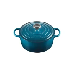 Cocotte En Fonte*LE CREUSET Cocotte en fonte Ronde 24 cm Deep Teal Signature