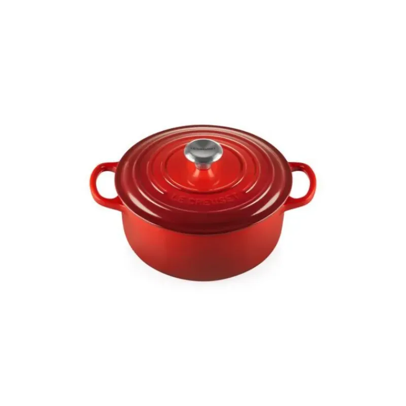 Cocotte En Fonte*LE CREUSET Cocotte en fonte Ronde 26 cm Cerise Signature