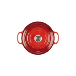 Cocotte En Fonte*LE CREUSET Cocotte en fonte Ronde 26 cm Cerise Signature