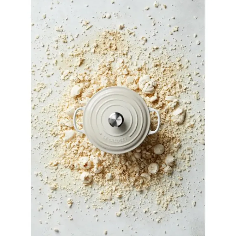 Cocotte En Fonte*LE CREUSET Cocotte en fonte Ronde 26 cm Meringue Signature