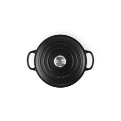 Cocotte En Fonte*LE CREUSET Cocotte en Fonte Ronde 22 cm Noir mat Signature
