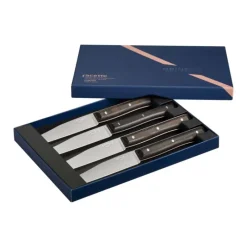 Couverts*OPINEL Coffret 4 Couteaux de Table Frêne Sombre Facette