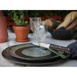 Couverts*OPINEL Coffret 4 Couteaux de Table Frêne Sombre Facette