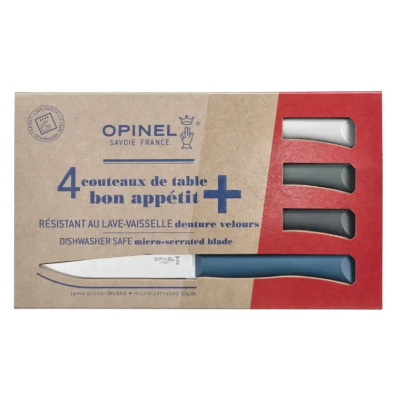 Couverts*OPINEL Coffret 4 Couteaux de Table Tempête Bon Appétit +