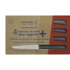 Couverts*OPINEL Coffret 4 Couteaux de Table Anthracite Microdenté Bon Appétit +