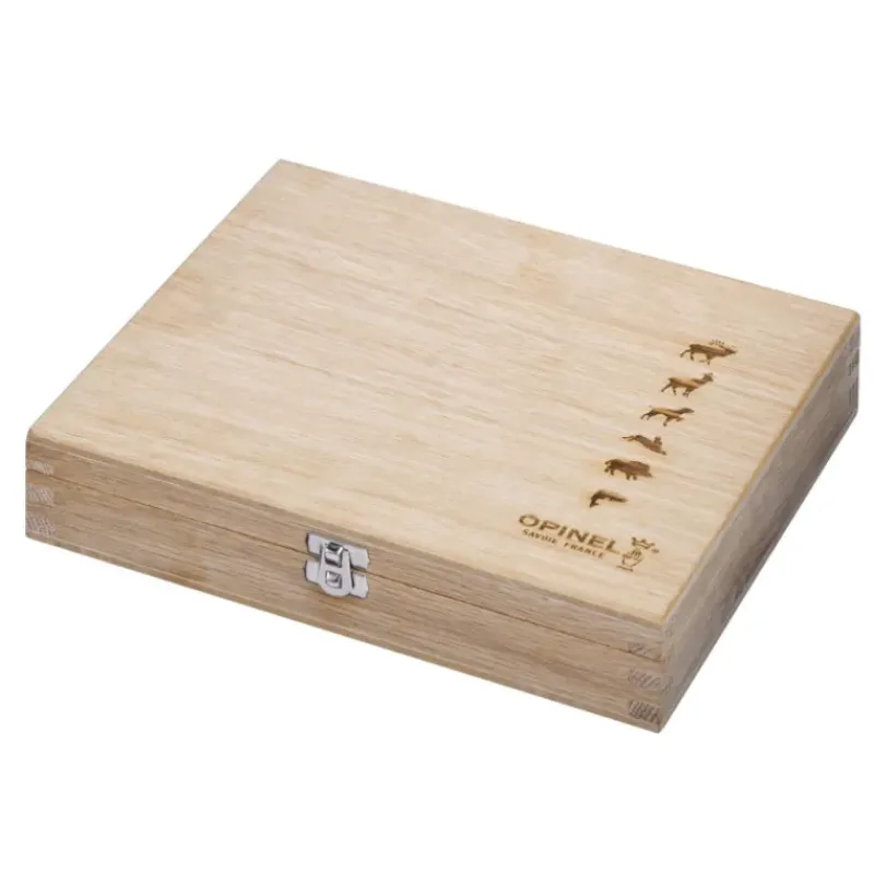 Couverts*OPINEL Coffret 6 Couteaux Gravure Animalia