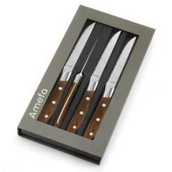 Couverts*AMEFA Coffret 4 Couteaux Steak Achille 23 cm