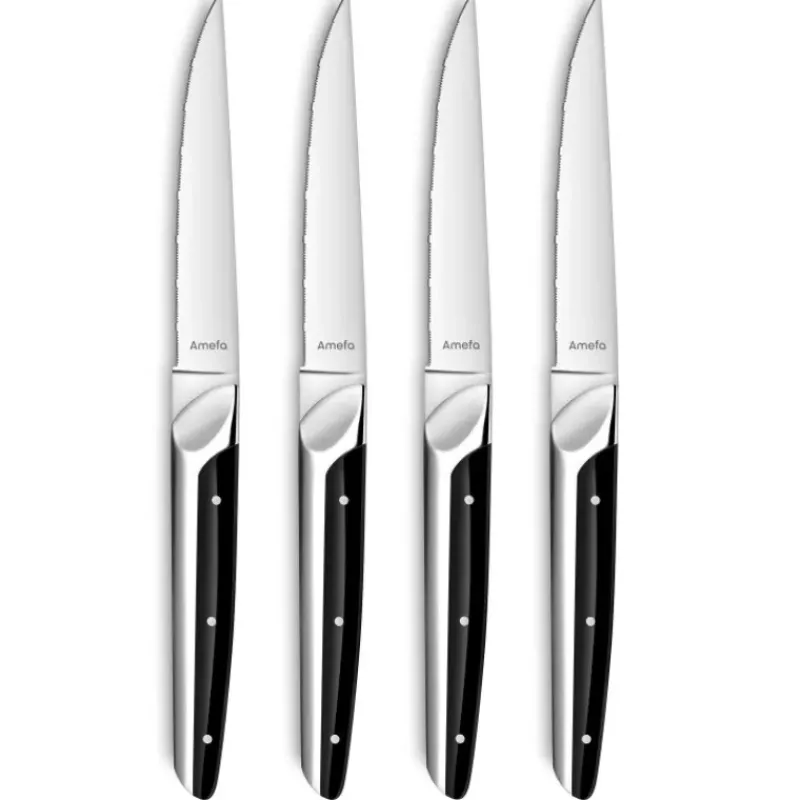 Couverts*AMEFA Coffret 4 Couteaux Steak Emperor 23,2 cm