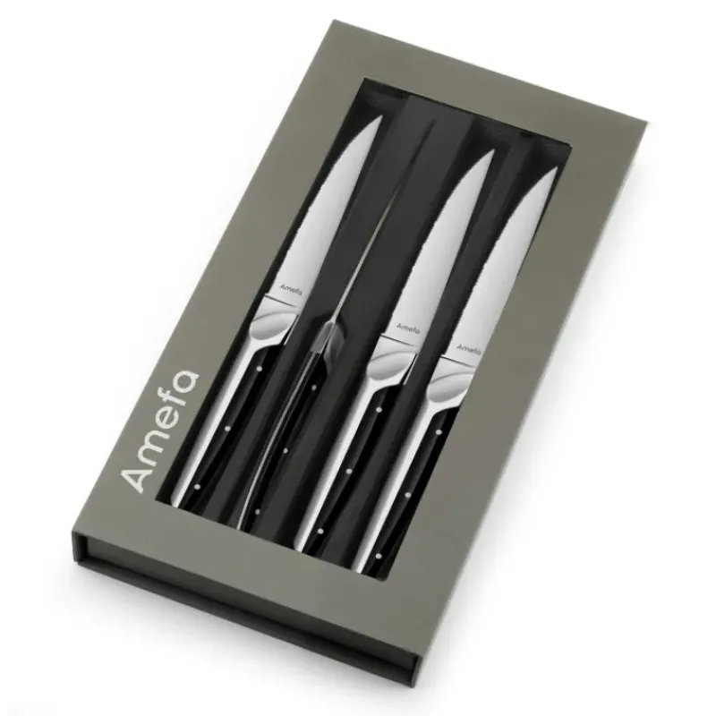 Couverts*AMEFA Coffret 4 Couteaux Steak Emperor 23,2 cm
