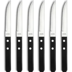 Couverts*AMEFA Coffret 6 Couteaux Steak Pizza 21,6 cm