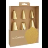Douilles Pâtisserie*SCRAPCOOKING Coffret 6 Douilles Pâtissières Inox Dorées