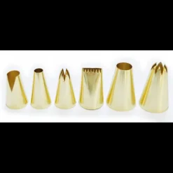 Douilles Pâtisserie*SCRAPCOOKING Coffret 6 Douilles Pâtissières Inox Dorées