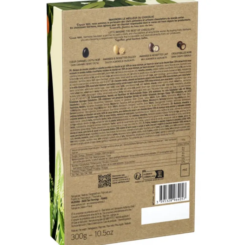 Chocolats À Offrir*VALRHONA Coffret Assortiment Chocolat Noir, Lait, Dulcey 300 g