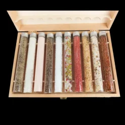 Sel*UN JOUR UNE EPICE Coffret Cadeau 10 Sels de Dégustation Un Jour Une Épice