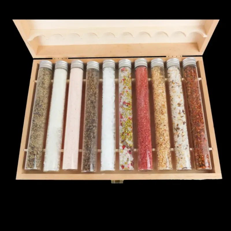 Sel*UN JOUR UNE EPICE Coffret Cadeau 10 Sels de Dégustation Un Jour Une Épice