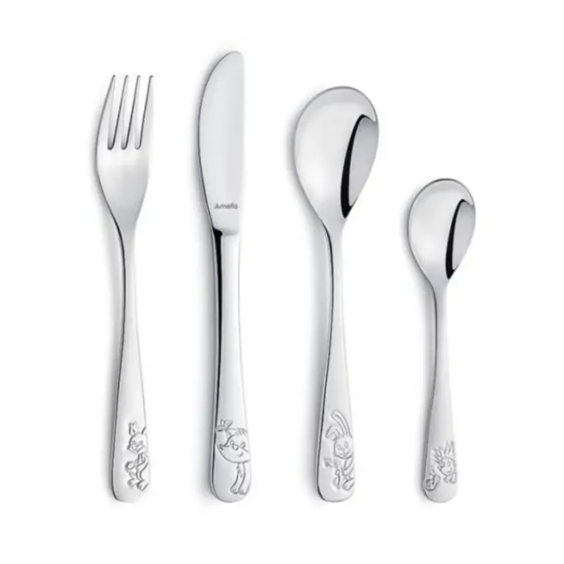 Couverts*AMEFA Coffret Forêt 4 Couverts Enfant